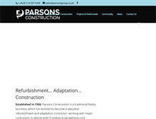 Tablet Screenshot of parsonsgroup.co.uk